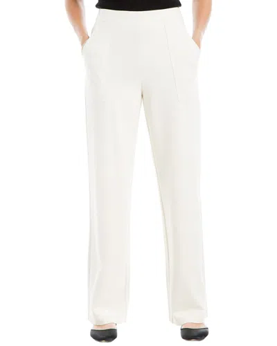 Max Studio Ponte Pant In White