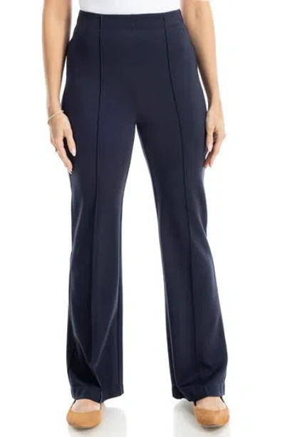 Max Studio Ponte Pants In Blue