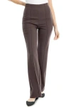 Max Studio Ponte Pants In Brown
