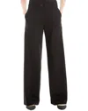 Max Studio Ponte Wide Leg Pant In Black