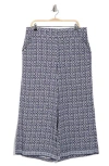 Max Studio Print Crop Wide Leg Pants