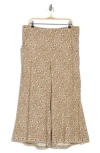 Max Studio Print Crop Wide Leg Pants
