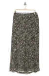 Max Studio Print Crop Wide Leg Pants In Cream/black San Cloves