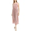 Max Studio Print Fit & Flare Maxi Dress