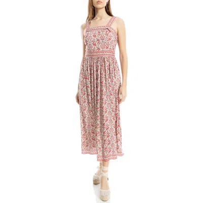 Max Studio Print Fit & Flare Maxi Dress