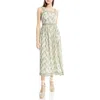 Max Studio Print Fit & Flare Maxi Dress