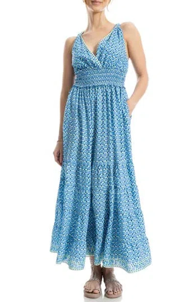 Max Studio Print Sleeveless Maxi Sundress