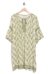Max Studio Puff Sleeve Dress In Multi