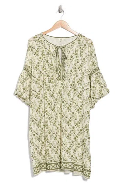 Max Studio Puff Sleeve Dress In Multi