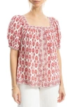 Max Studio Puff Sleeve Top