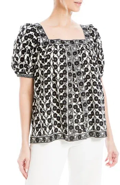 Max Studio Puff Sleeve Top