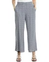 Max Studio Pull-on Crop Wide Leg Pant In Blue