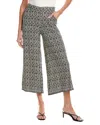 Max Studio Pull-on Crop Wide Leg Pant In Multi
