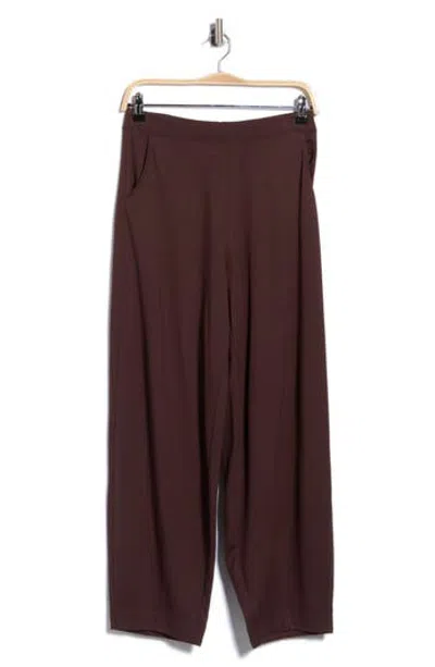 Max Studio Pull-on Lantern Pants In Brown