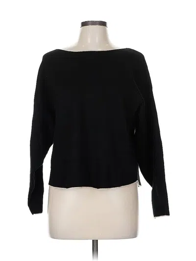 Pre-owned Max Studio Pullover Sweater In Black