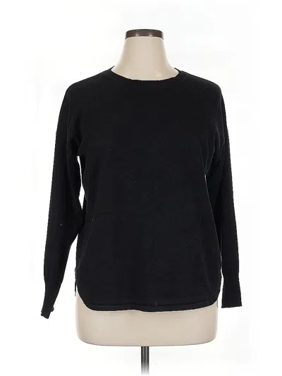 Pre-owned Max Studio Pullover Sweater In Black