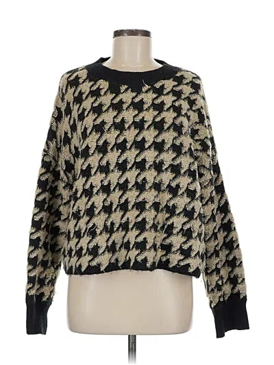 Pre-owned Max Studio Pullover Sweater In Black