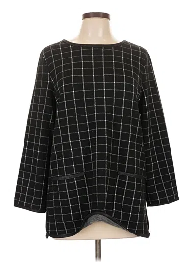 Pre-owned Max Studio Pullover Sweater In Black