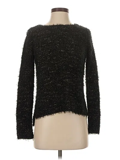 Pre-owned Max Studio Pullover Sweater In Black
