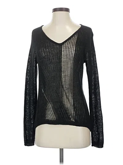 Pre-owned Max Studio Pullover Sweater In Black