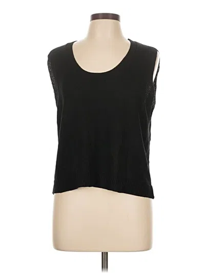 Pre-owned Max Studio Pullover Sweater In Black