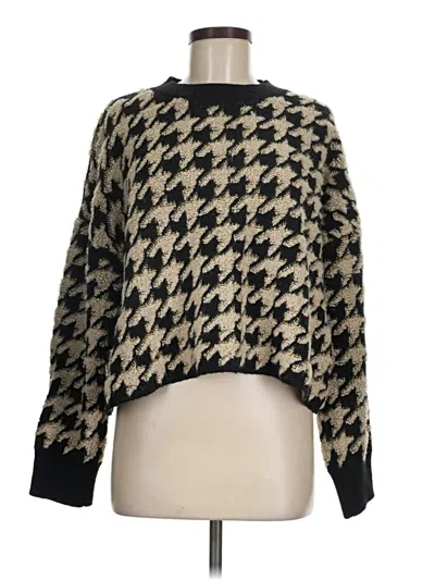 Pre-owned Max Studio Pullover Sweater In Black