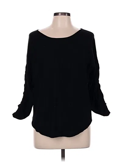 Pre-owned Max Studio Pullover Sweater In Black