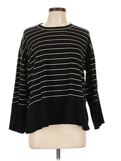 Pre-owned Max Studio Pullover Sweater In Black