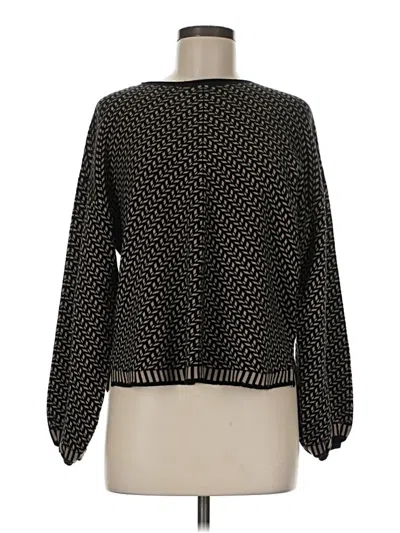Pre-owned Max Studio Pullover Sweater In Black
