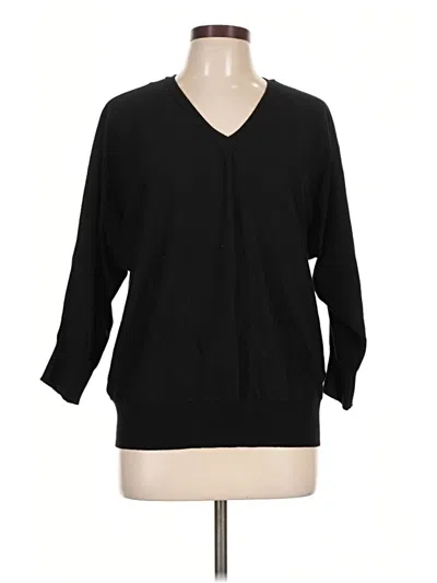 Pre-owned Max Studio Pullover Sweater In Black