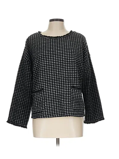 Pre-owned Max Studio Pullover Sweater In Black
