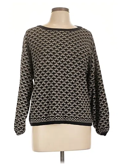 Pre-owned Max Studio Pullover Sweater In Black