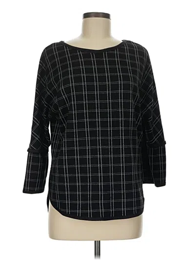 Pre-owned Max Studio Pullover Sweater In Black