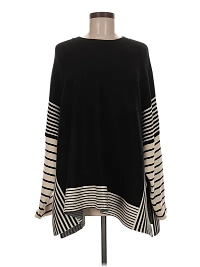 Pre-owned Max Studio Pullover Sweater In Black
