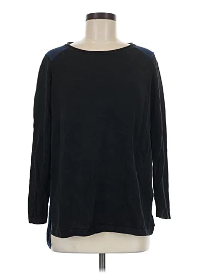Pre-owned Max Studio Pullover Sweater In Black