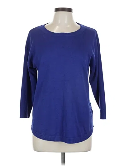 Pre-owned Max Studio Pullover Sweater In Blue
