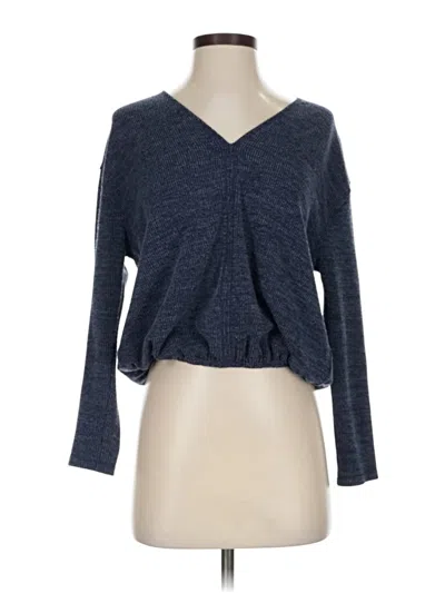 Pre-owned Max Studio Pullover Sweater In Blue