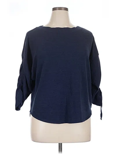 Pre-owned Max Studio Pullover Sweater In Blue