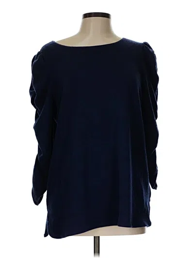 Pre-owned Max Studio Pullover Sweater In Blue