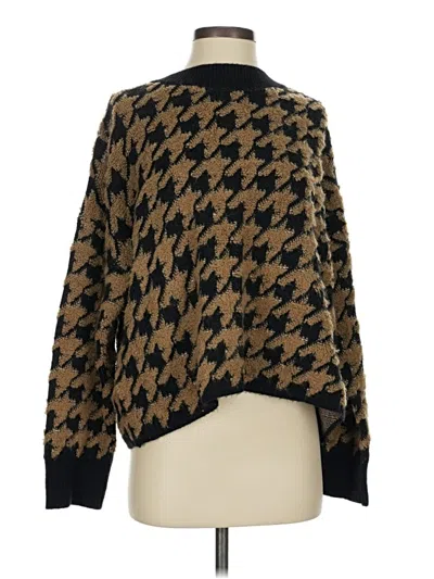 Pre-owned Max Studio Pullover Sweater In Brown