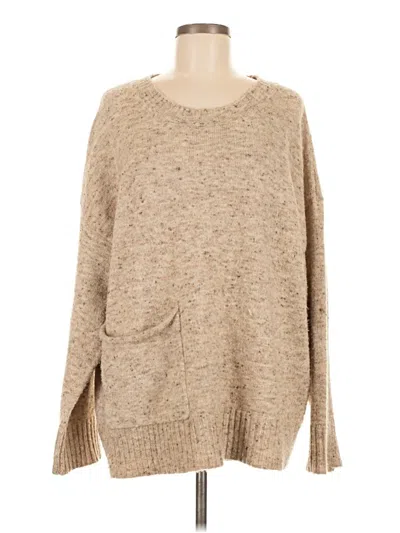 Pre-owned Max Studio Pullover Sweater In Brown