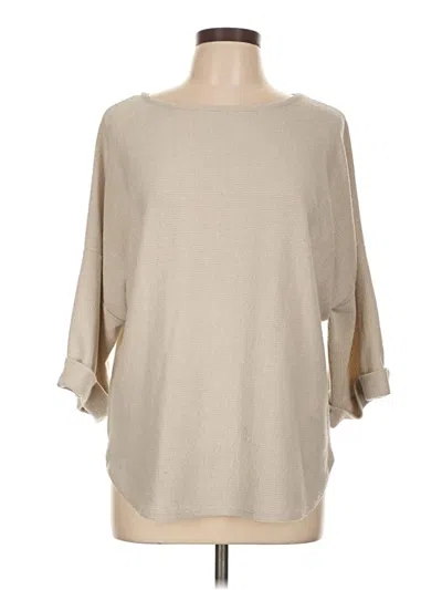 Pre-owned Max Studio Pullover Sweater In Brown