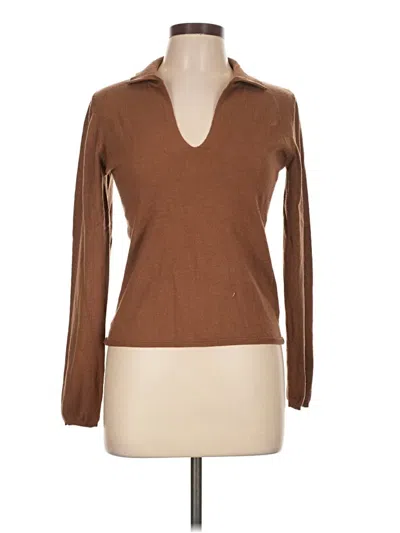 Pre-owned Max Studio Pullover Sweater In Brown