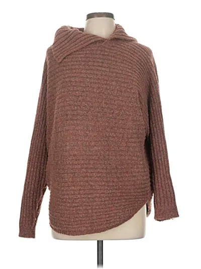 Pre-owned Max Studio Pullover Sweater In Brown