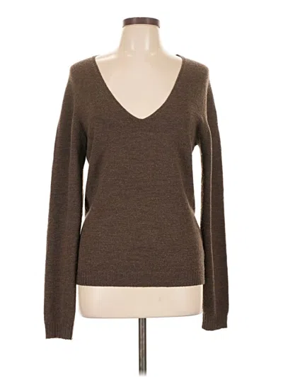 Pre-owned Max Studio Pullover Sweater In Brown