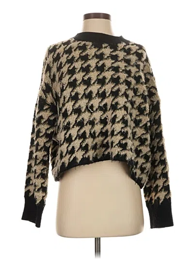 Pre-owned Max Studio Pullover Sweater In Brown
