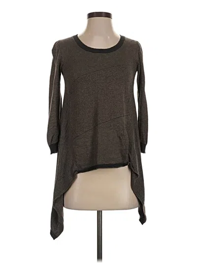 Pre-owned Max Studio Pullover Sweater In Brown