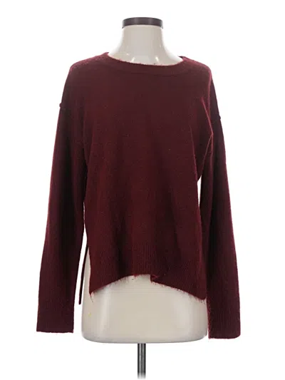 Pre-owned Max Studio Pullover Sweater In Burgundy