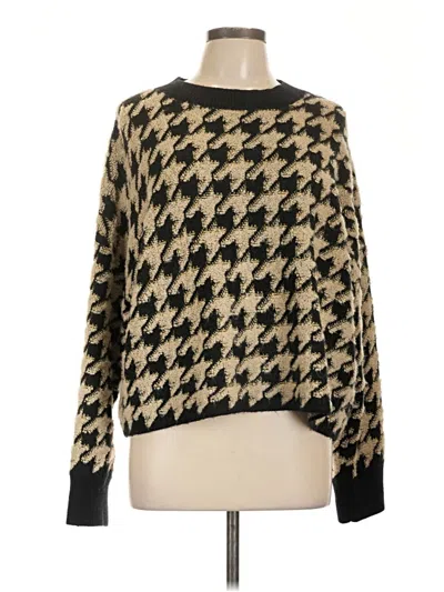 Pre-owned Max Studio Pullover Sweater In Gold