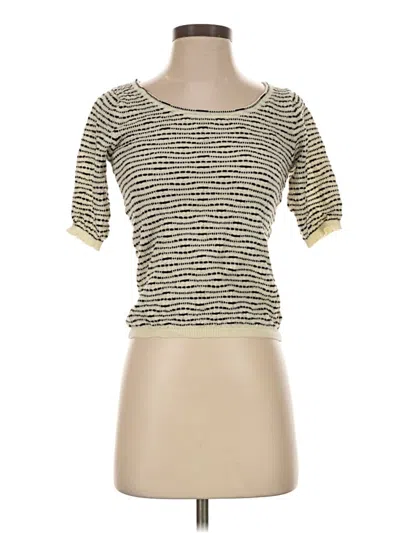 Pre-owned Max Studio Pullover Sweater In Gold
